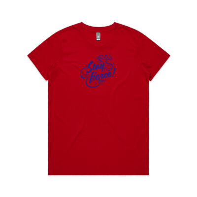 'Stay Fierce' Maple Tee – Red / Navy Thumbnail